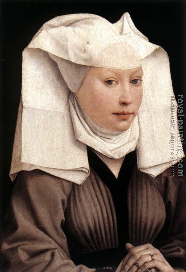 Rogier Van Der Weyden : Lady Wearing a Gauze Headdress